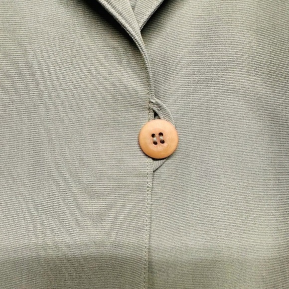 Sigrid Olsen Sport Sage Green Business Casual Jacket Linen Blend Women's 14 - Picture 13 of 15